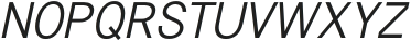 Rivoga Sans Regular Italic otf (400) Font UPPERCASE