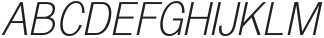 Rivoga Sans Thin Italic otf (100) Font UPPERCASE