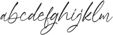 Riyanthy Selafina Italic otf (400) Font LOWERCASE