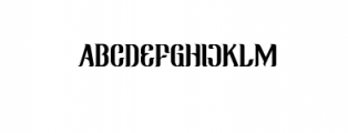 Ringam.ttf Font LOWERCASE