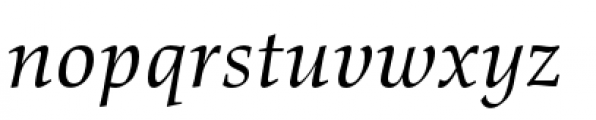Richler Greek Italic Font LOWERCASE