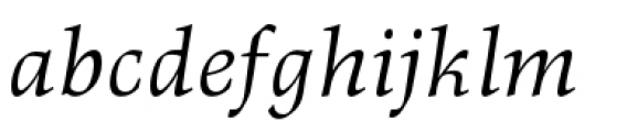 Richler Greek Pro Italic Font LOWERCASE