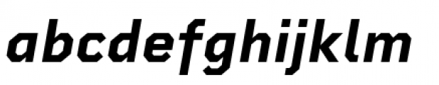 Rigid Square Bold Italic Font LOWERCASE