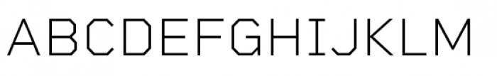 Rigid Square Extra Light Font UPPERCASE