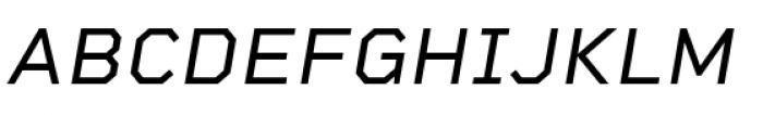 Rigid Square Italic Font UPPERCASE