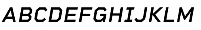 Rigid Square Semi Bold Italic Font UPPERCASE