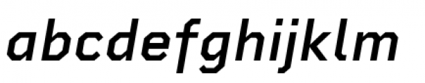 Rigid Square Semi Bold Italic Font LOWERCASE