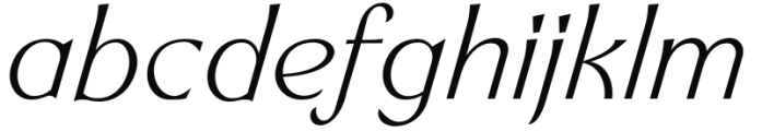 Ritualist ExtraLight Italic Font LOWERCASE