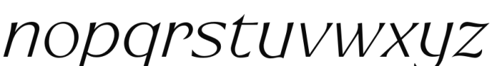 Ritualist ExtraLight Italic Font LOWERCASE