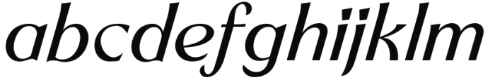 Ritualist Medium Italic Font LOWERCASE