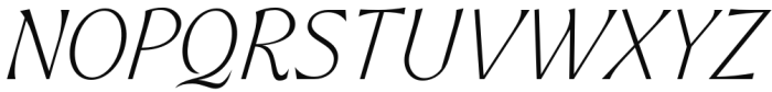 Ritualist Thin Italic Font UPPERCASE