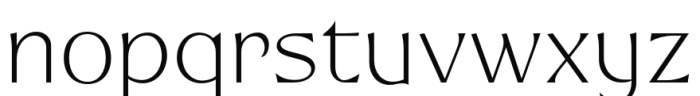 Ritualist Thin Regular Font LOWERCASE