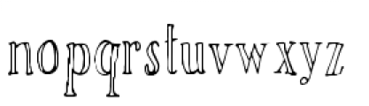 Rivina Pen Outline Condensed Font LOWERCASE