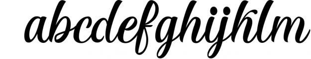 RICCA Script Font LOWERCASE