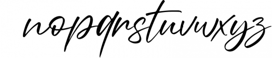 Right Strongline - a Signature Font Font LOWERCASE