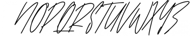 Rillies Modern Signature Font 1 Font UPPERCASE
