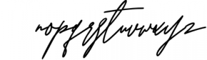 Rillies Modern Signature Font 1 Font LOWERCASE