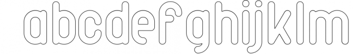 Rimini-Rounded Sans Serif font Font LOWERCASE