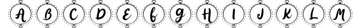 Ring Love Monogram Font LOWERCASE