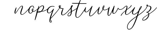 Rishella Signature Font 1 Font LOWERCASE