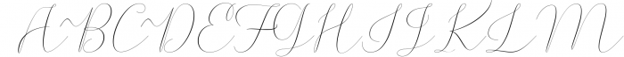 Rishella Signature Font Font UPPERCASE