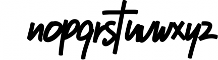 Ristic Script Font Font LOWERCASE
