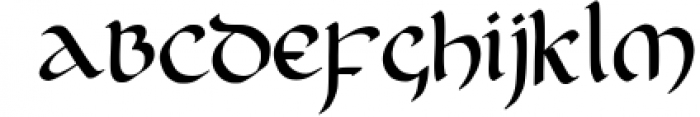 Rivendell. The full of magic font. Font LOWERCASE