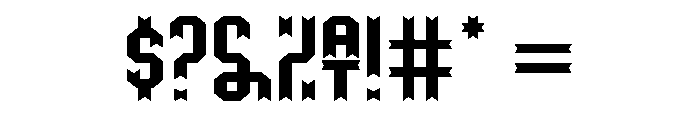 Ribbon1 Font OTHER CHARS