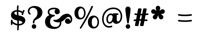 Ribeye-Regular Font OTHER CHARS