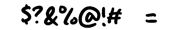Rice Ball Font OTHER CHARS