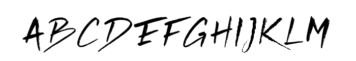 RickiesFree-Regular Font UPPERCASE