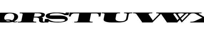 Rider Widest Ultra-expanded ExtraBlack Italic Font LOWERCASE