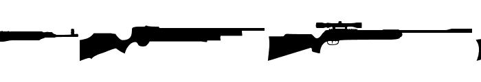 Rifle bats tfb Font UPPERCASE