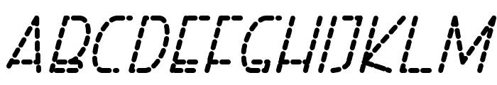 Right Hand Bold Italic Dash Font LOWERCASE