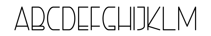 Right Hand Light Font LOWERCASE