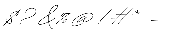 RighthandSignature Font OTHER CHARS