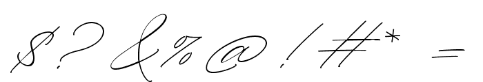 RighthandSignature Font OTHER CHARS