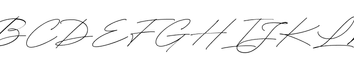 RighthandSignature Font UPPERCASE