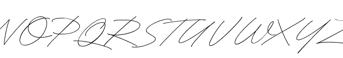 RighthandSignature Font UPPERCASE