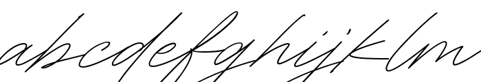 RighthandSignature Font LOWERCASE