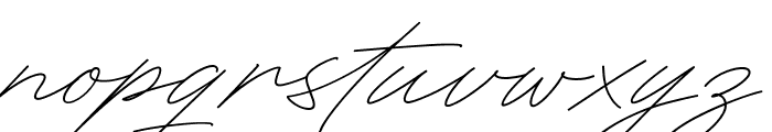 RighthandSignature Font LOWERCASE