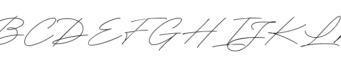 RighthandSignature Font UPPERCASE