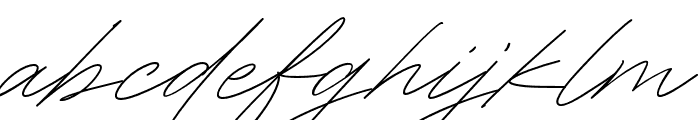 RighthandSignature Font LOWERCASE