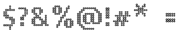 Ring Matrix Font OTHER CHARS