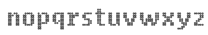 Ring Matrix Font LOWERCASE