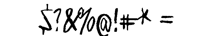 Ring singularity Font OTHER CHARS