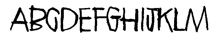 Ring singularity Font UPPERCASE