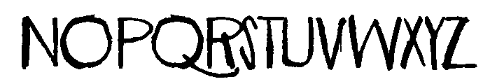 Ring singularity Font UPPERCASE