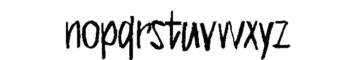 Ring singularity Font LOWERCASE