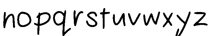 Ringaling Regular Font LOWERCASE